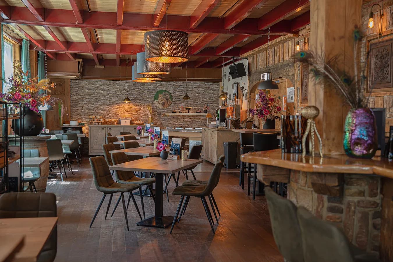 Buffetopstelling in de gastrobar