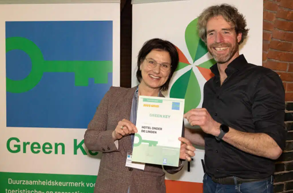 Uitreiking Green Key certificaat aan Hotel Onder de Linden